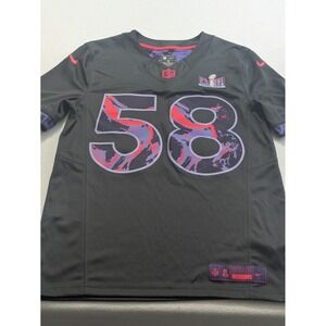 Nike Super Bowl LVIII 58 Anthracite Jersey Limited Edition Men's Small Pink Gray